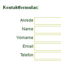 Screenshot Internetpräsenz der Igel Apotheke: Kontaktfomular