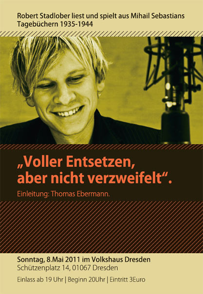 Flyer zur Lesung - Vorderseite